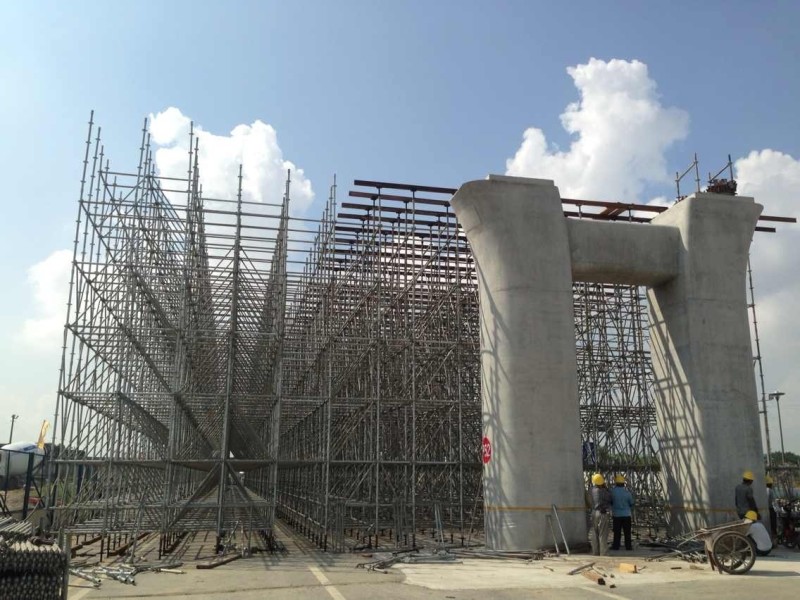 高架橋腳手架拆除施工步驟？